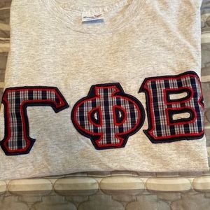 Medium Gamma Phi Beta block letter tee.